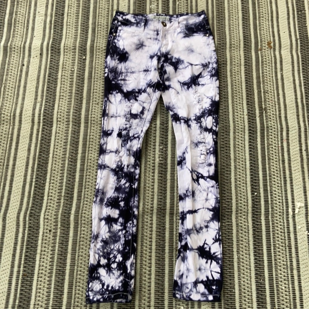 Tye dye Emperial jeans distressed 24 hour price drop